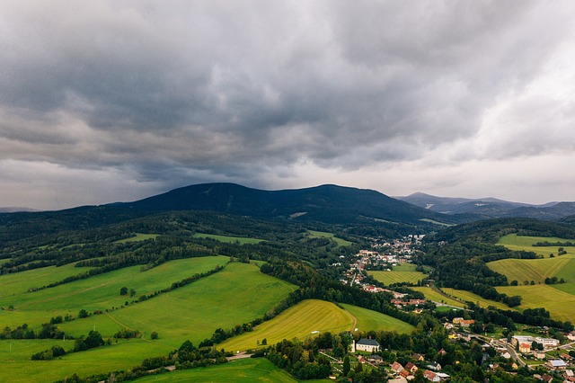 Pohled na Krkonoše